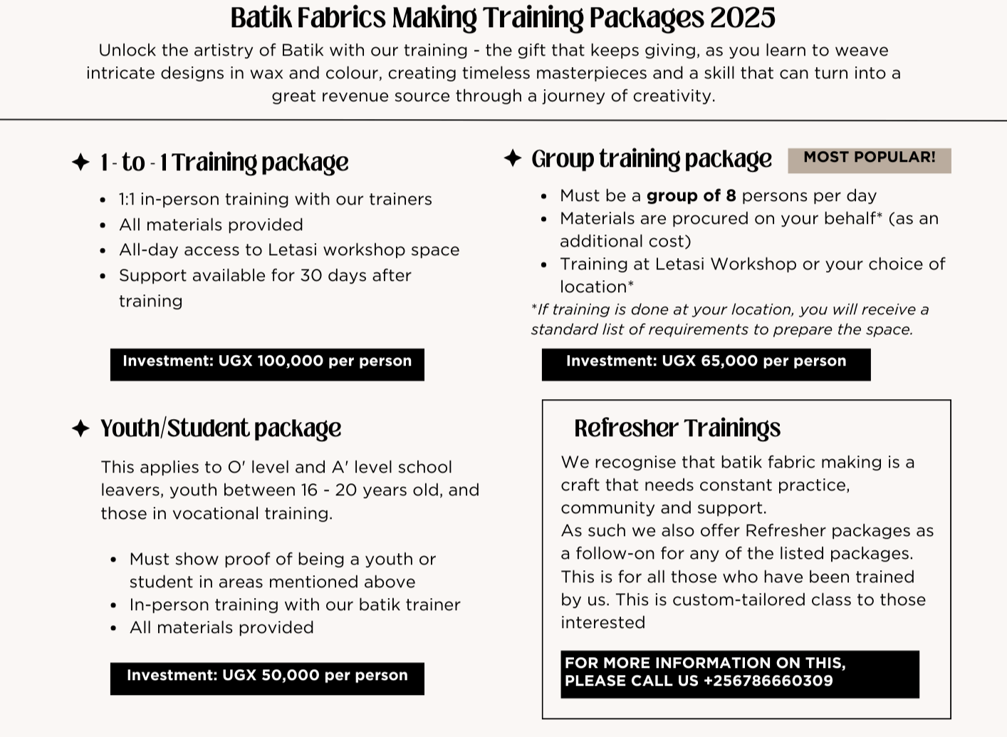 Batik Fabric Making Workshop (1-to-1) Individual