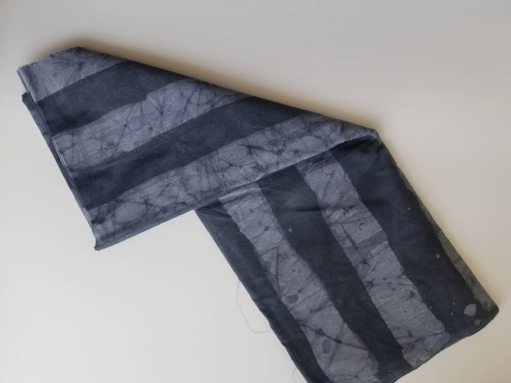 Black And Grey Batik Fabric