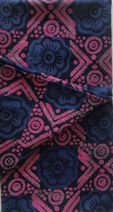 Blue Flowers And Pink Prints