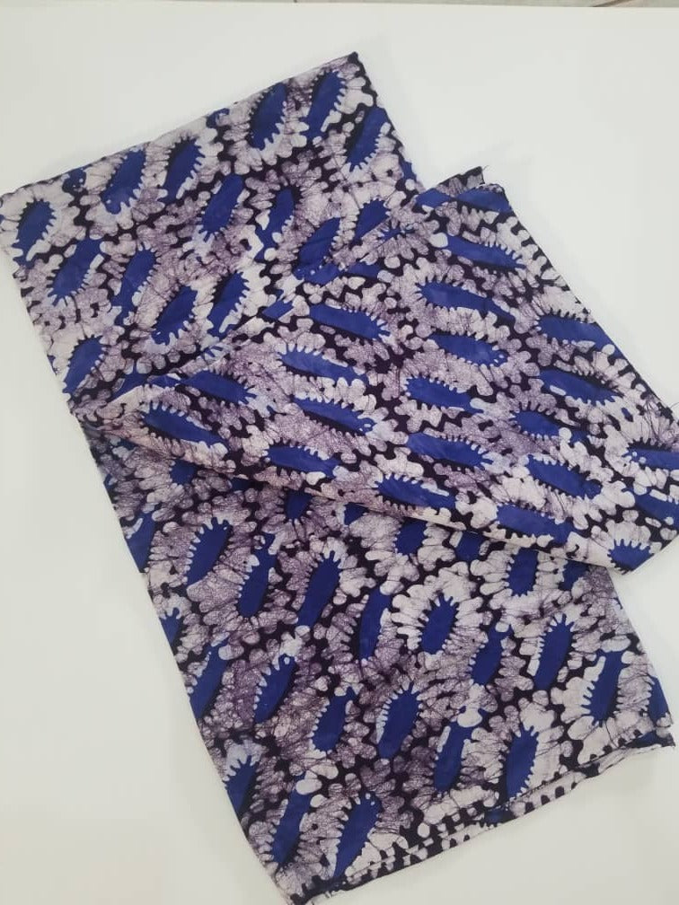 Blue and white prints