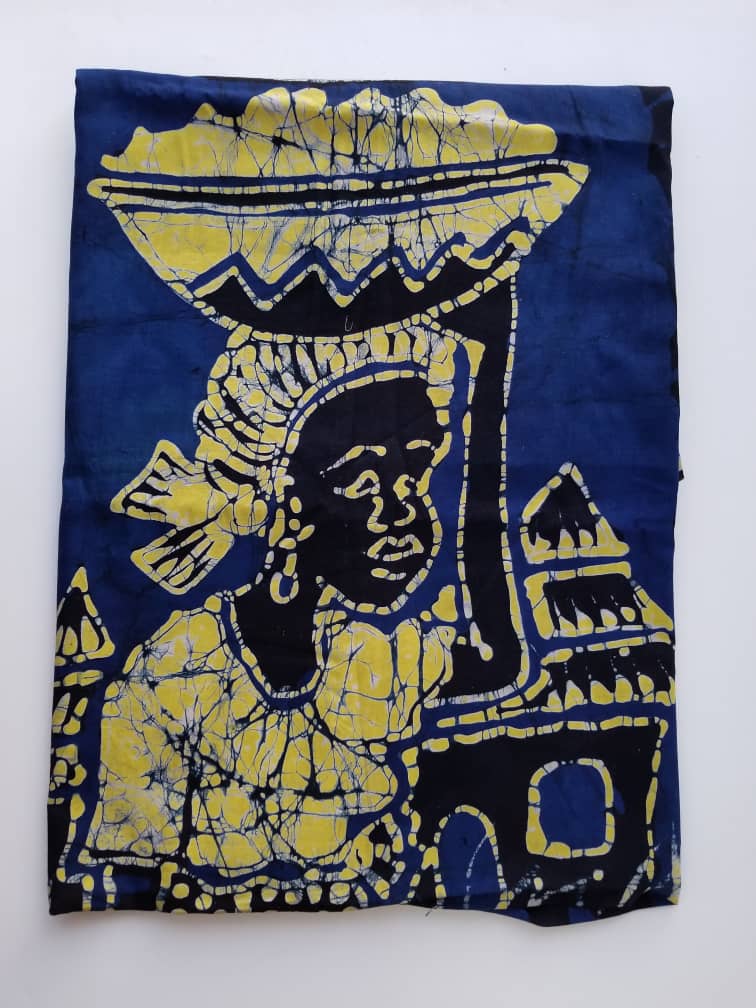 Blue with an African Lady