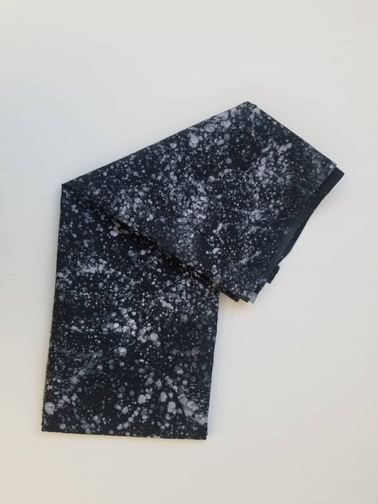 Black And White Dotted Batik Fabric