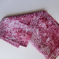 Red And White Batik Fabric