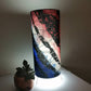 Blue white red table lamp