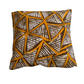 White lines Yellow Triangles cushions