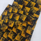 Black And Mustard Yellow shades Fabric