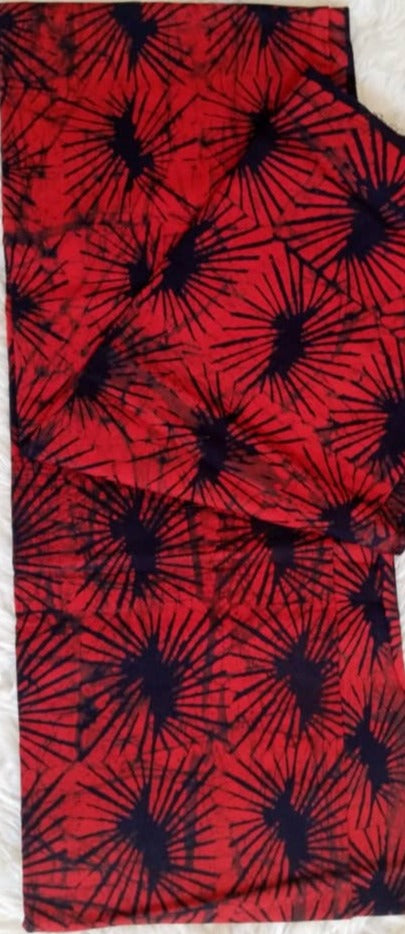 Red with black Fireworks prints