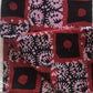 Red with black squares and Pink Prints