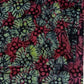 Green And Red Flowers Batik Fabric