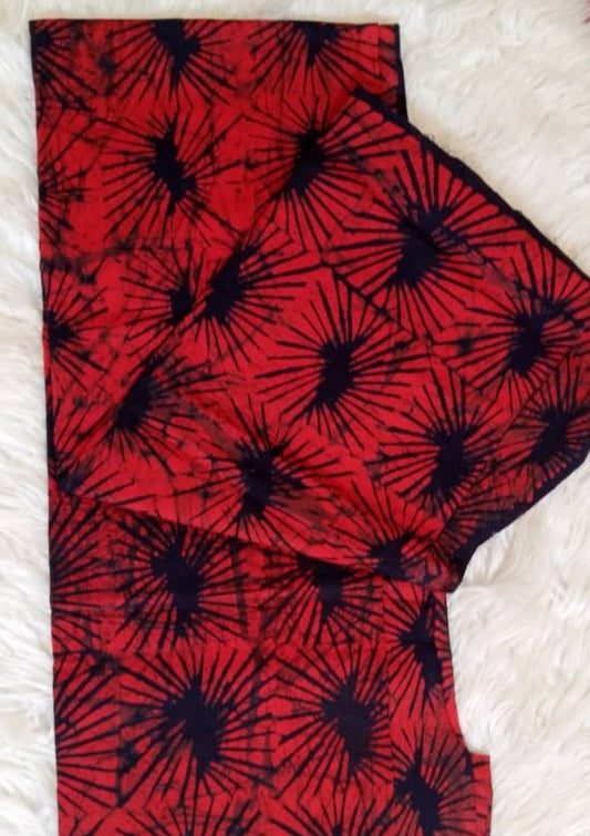 Red with black Fireworks prints