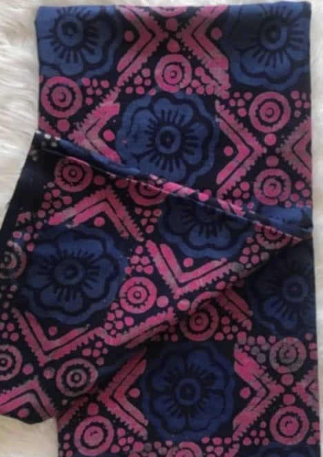 Blue Flowers And Pink Prints