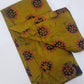 Mustard Yellow with Orange and black prints