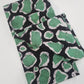 Black with Green and white Giraffe print