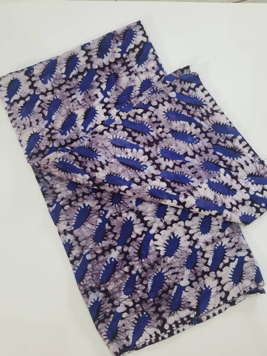 Blue and white prints