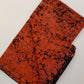 Orange and Black Printed Batik Fabric
