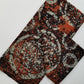 Brown with White  Circles Batik Fabric