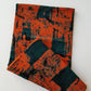 Orange and Green shades Batik Fabrics