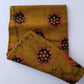 Mustard Yellow with Orange and black prints