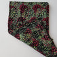 Green And Red Flowers Batik Fabric