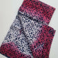 Red and white Batik Fabric