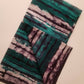 Green And White printed Batik Fabric