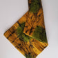 Yellow And Green Printed Batik Fabric