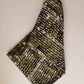 White Doted Green Batik Fabric