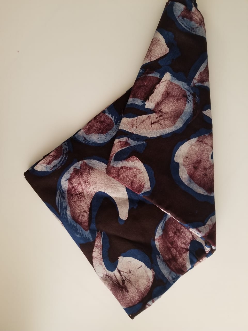 Coffee Brown Printed Batik Fabric