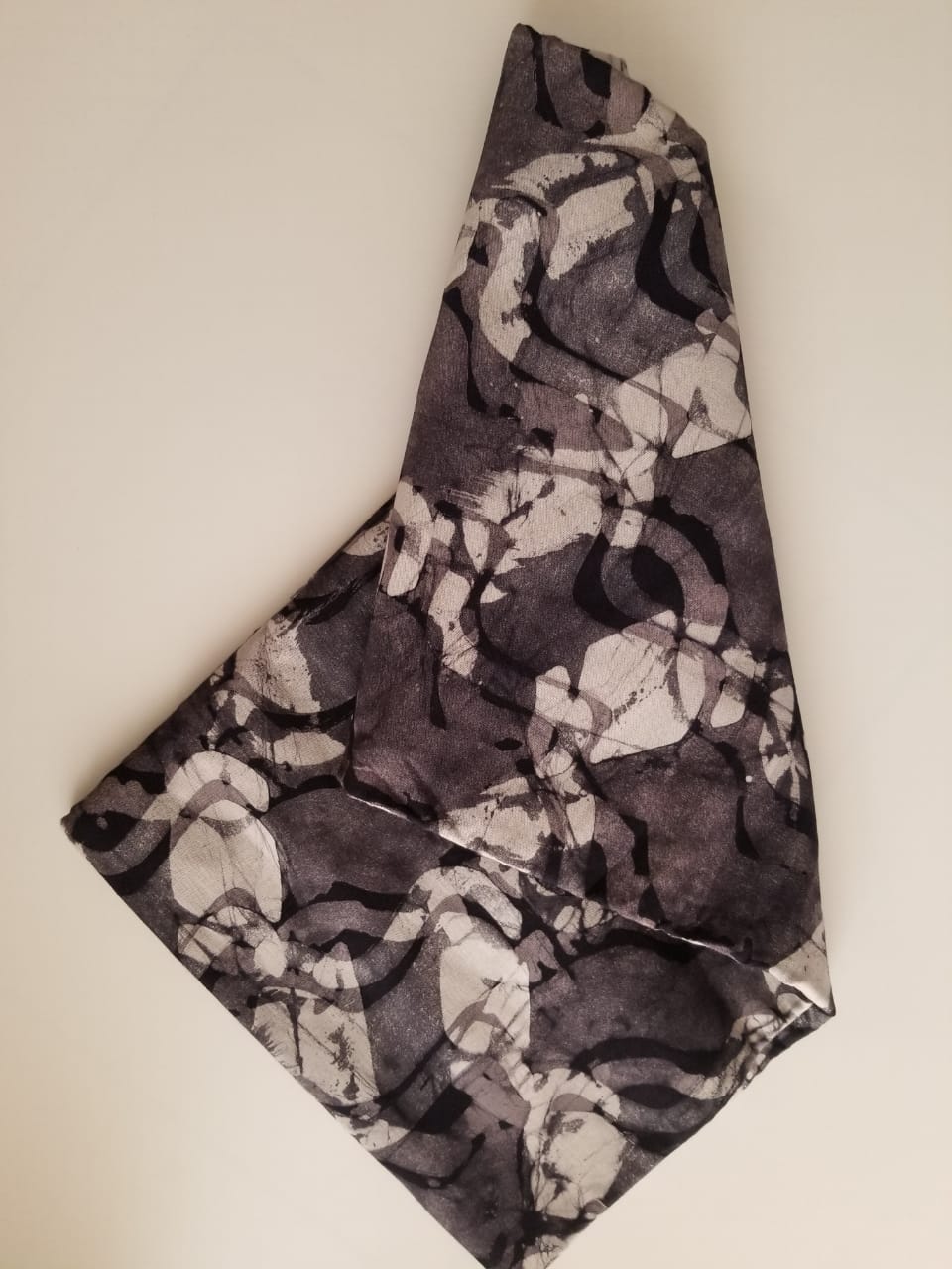 Gray And white Printed Batik Fabrics